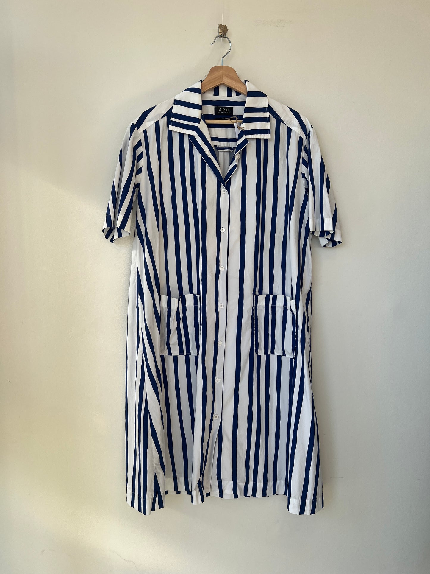 A.P.C. - Striped cotton dress