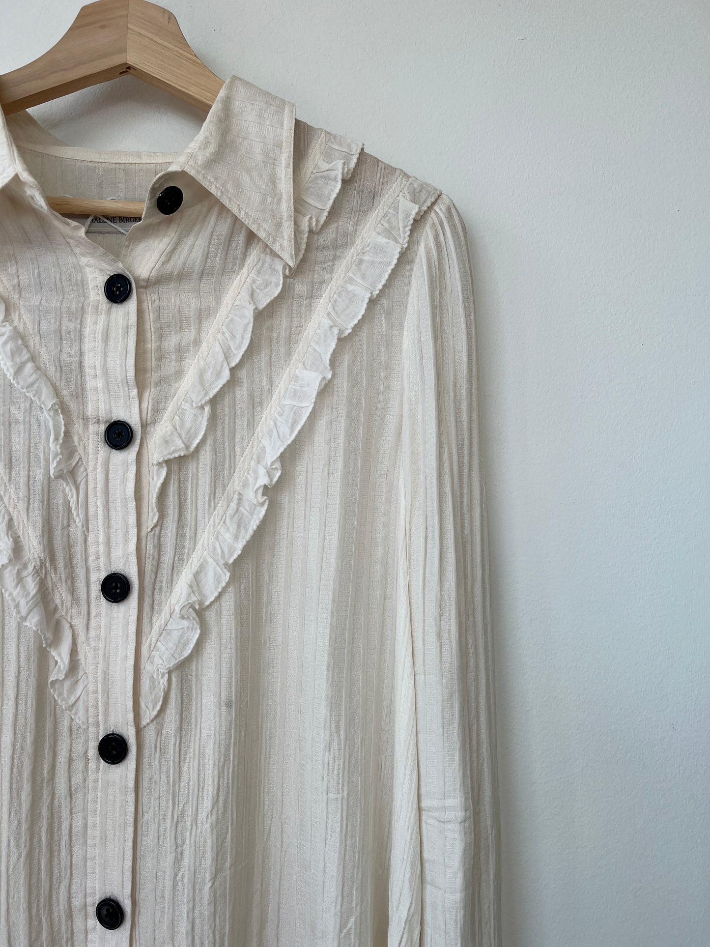 Malene Birger - Cream button up shirt