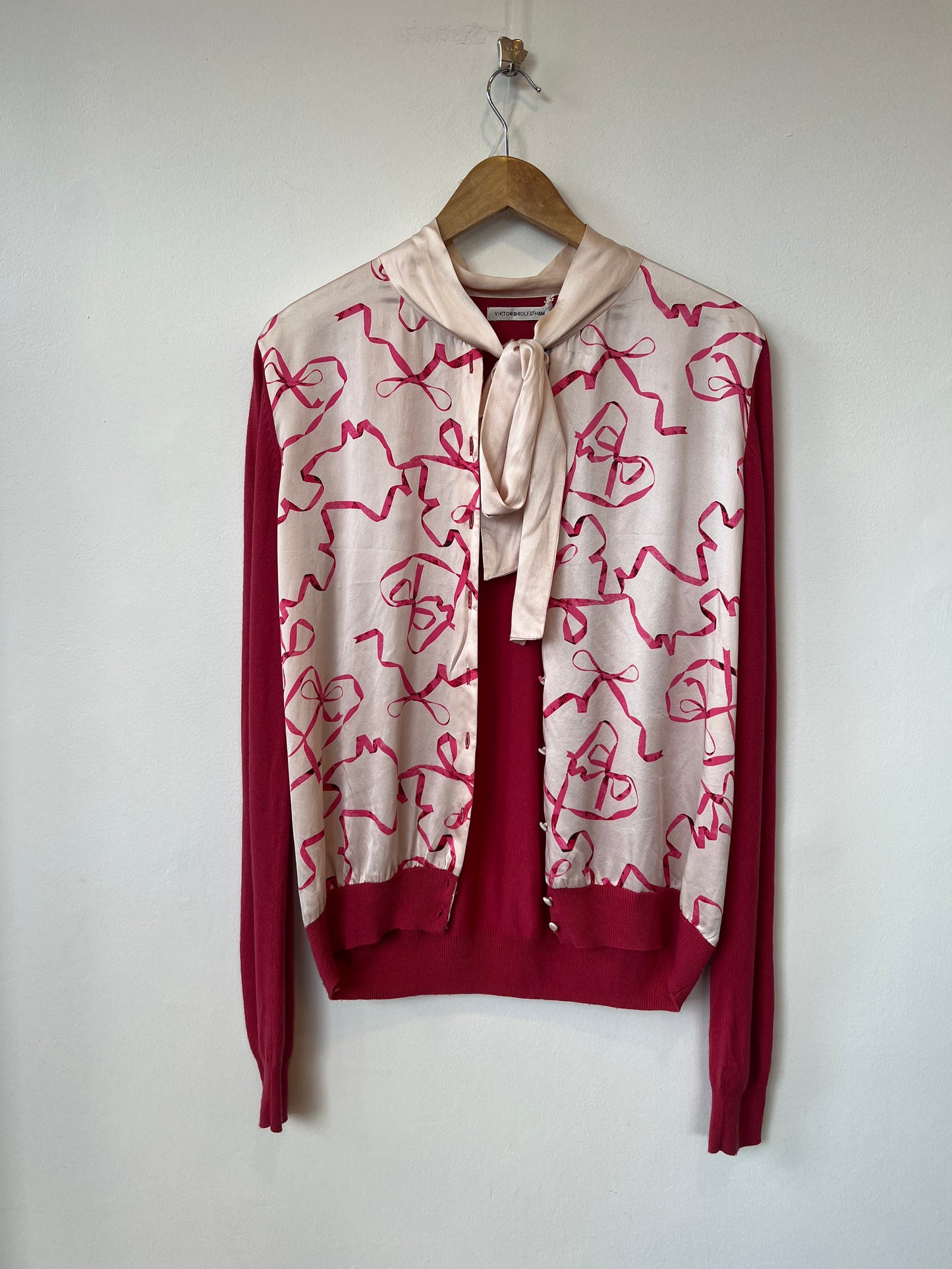 H&M x Viktor & Rolf - Bow detail silk knit cardigan