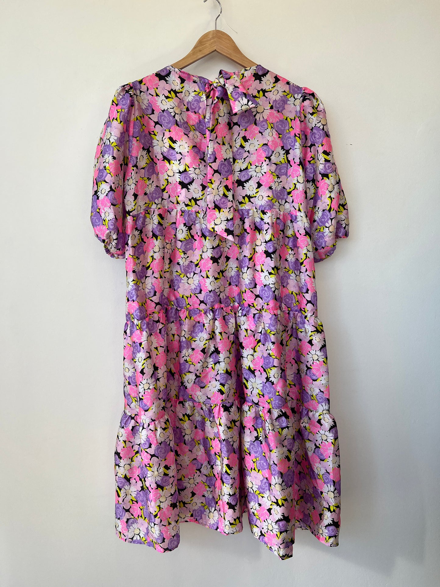 Cras - Floral puff sleeve dress