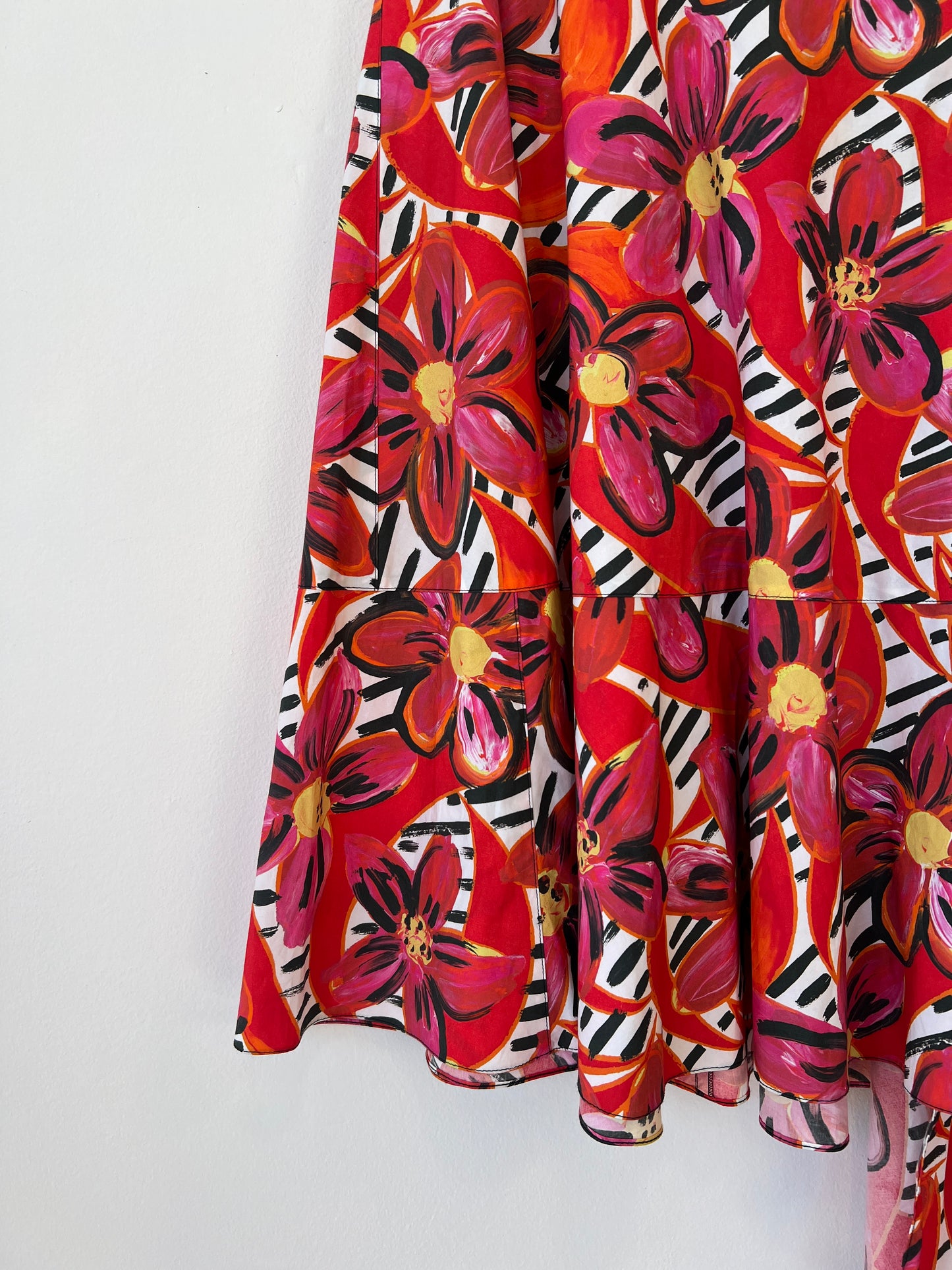 Marni - Poplin printed asymmetric skirt