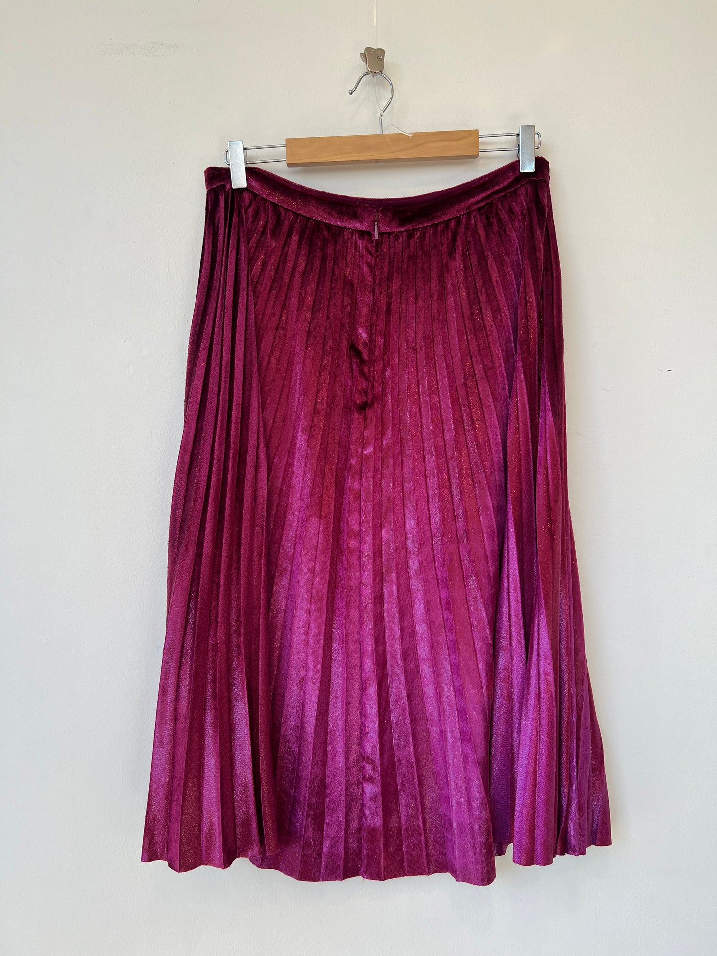 Whistles - Velvet pleated skirt