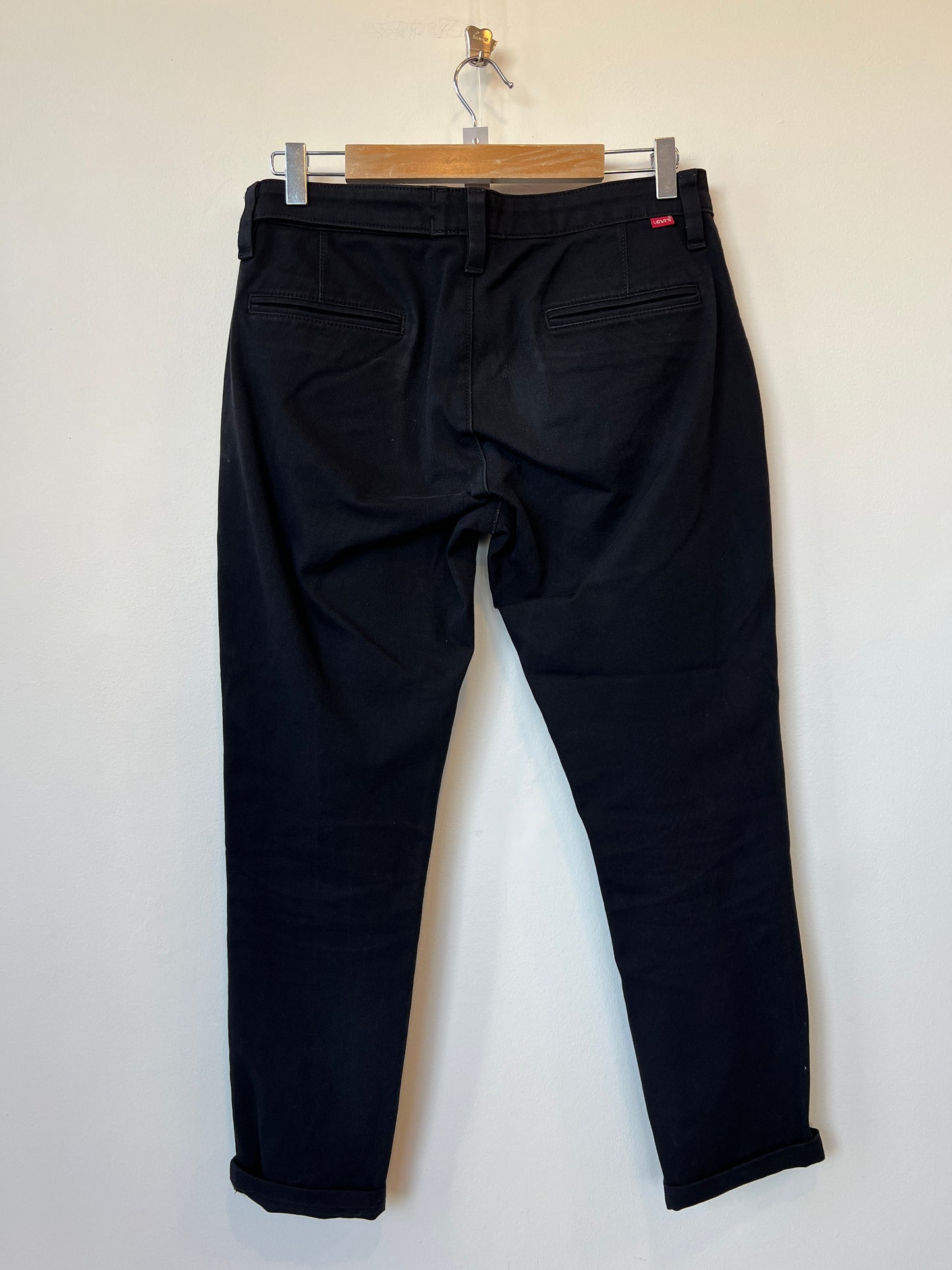 Levi's - Black straight leg work trousers