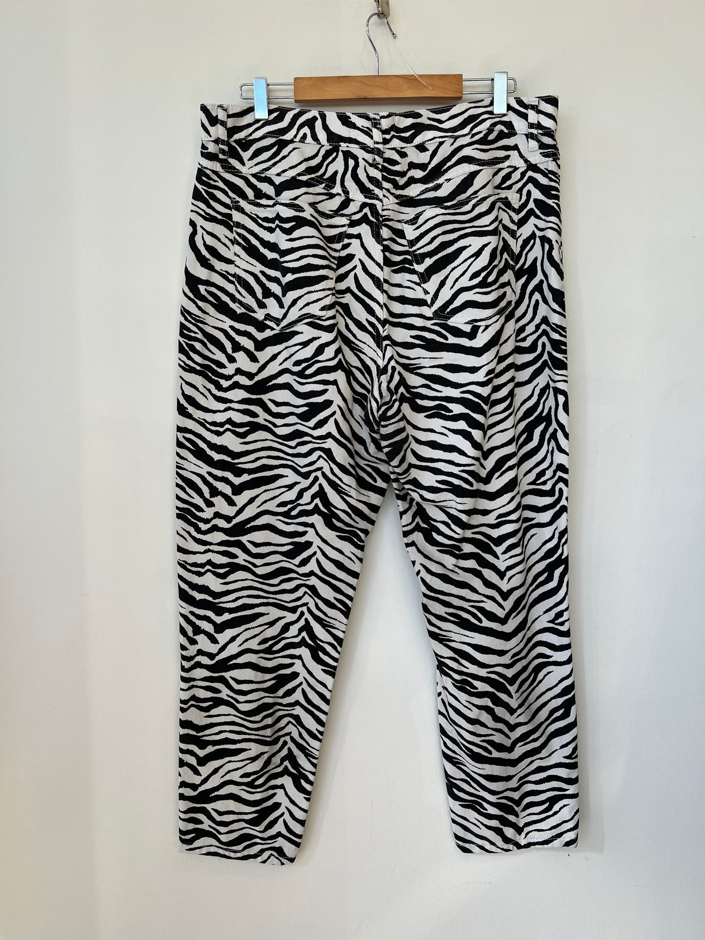 Mango - Zebra print jeans