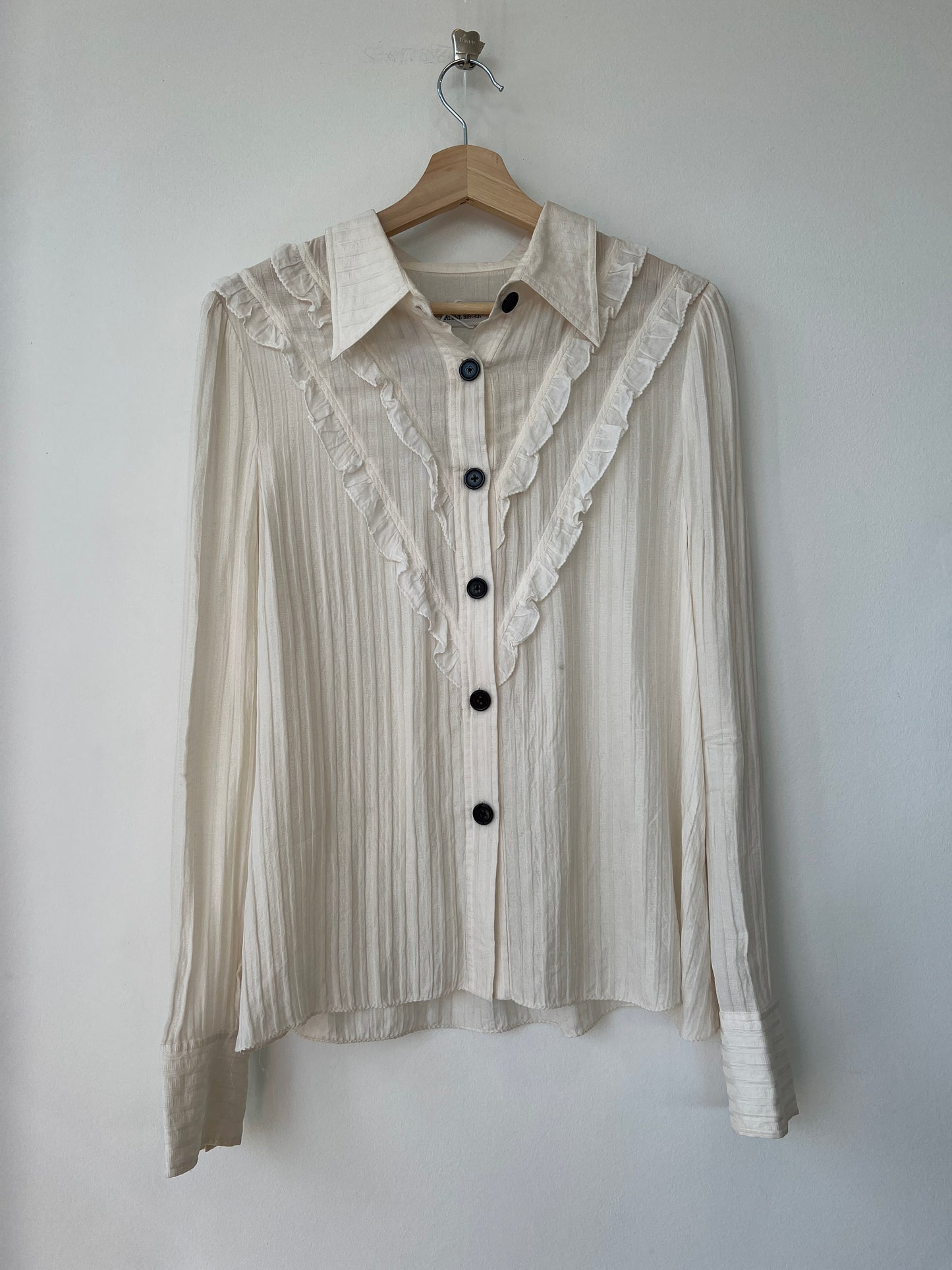 Malene Birger - Cream button up shirt