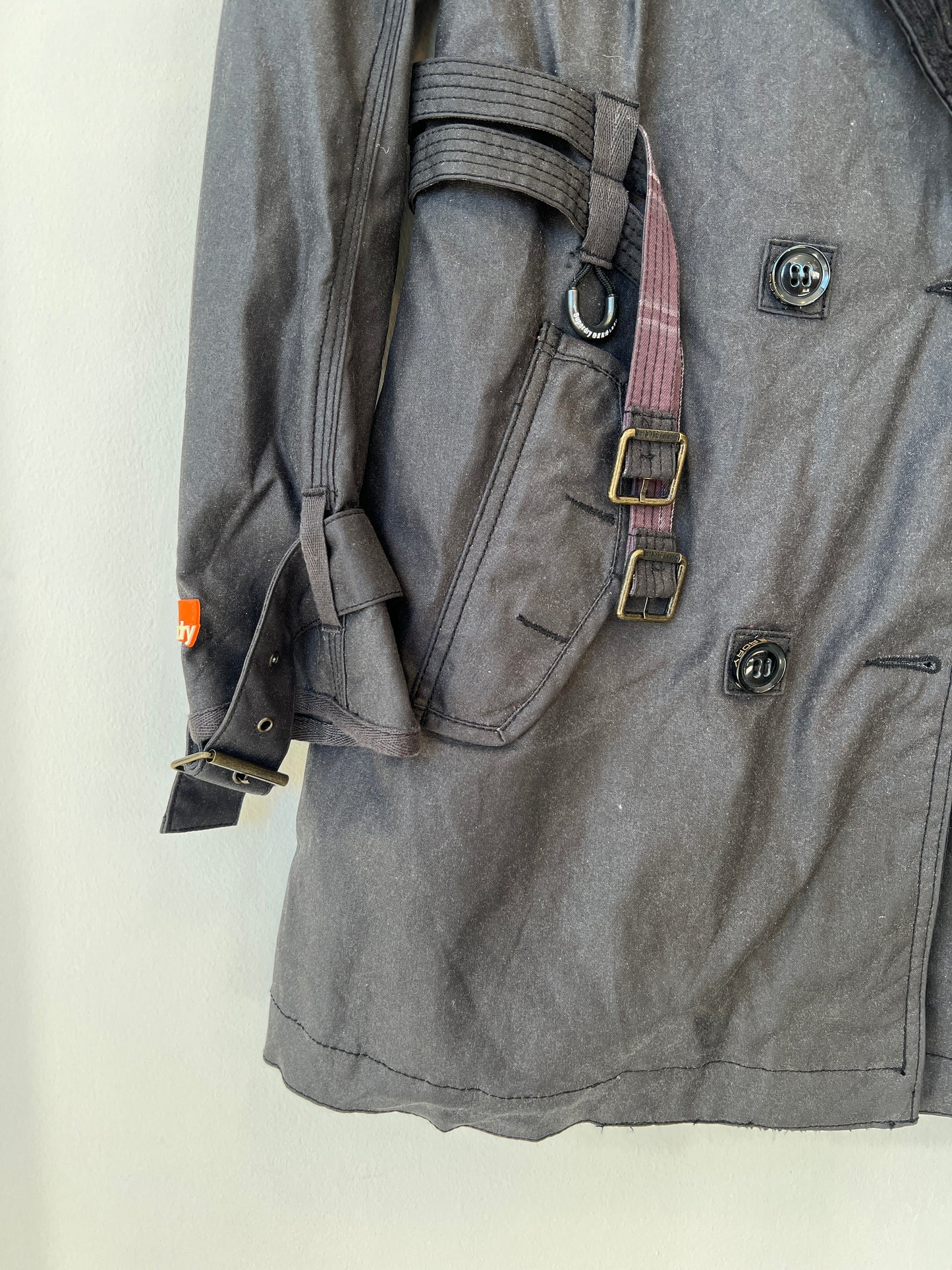 SuperDry - Waxed belted jacket