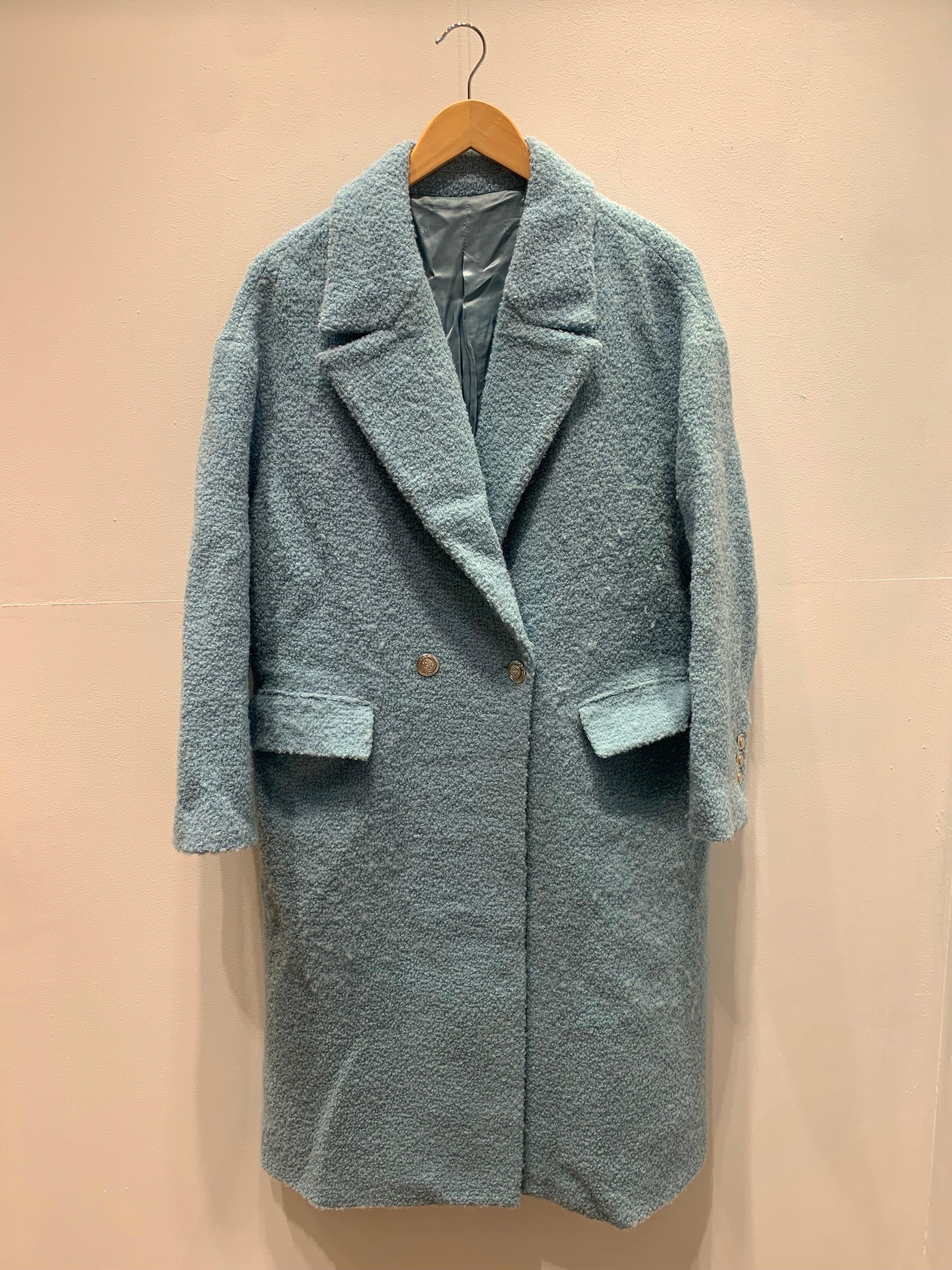 Buttoned hot sale coat zara