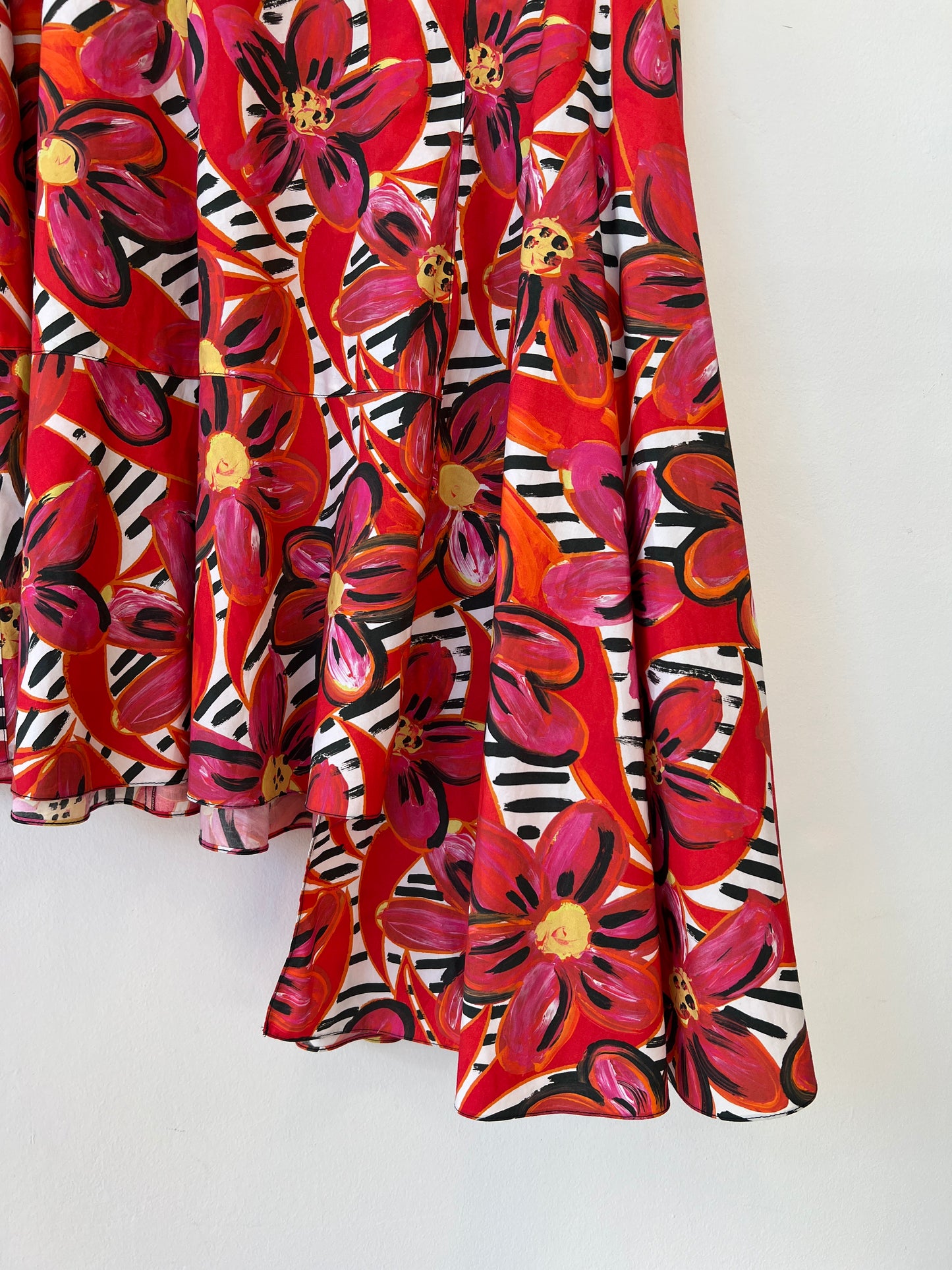 Marni - Poplin printed asymmetric skirt