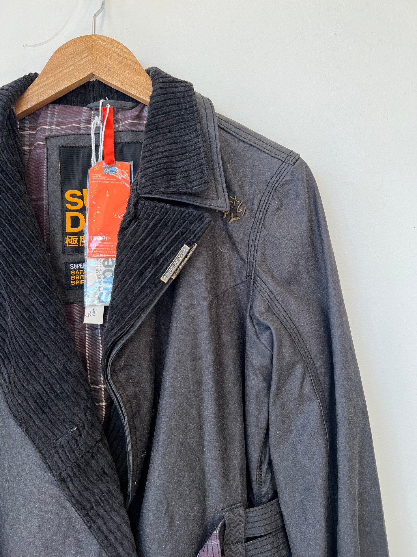 SuperDry - Waxed belted jacket