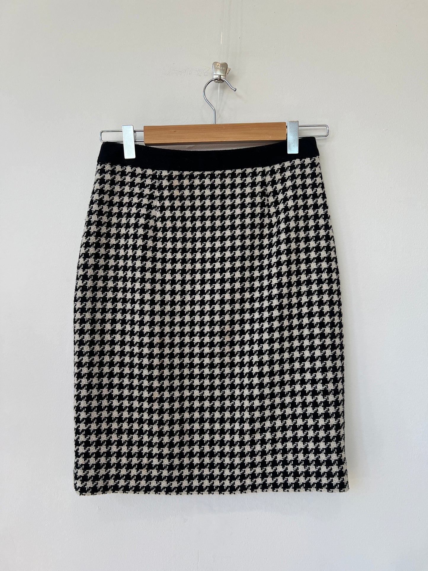 Hobbs - Houndstooth wool skirt