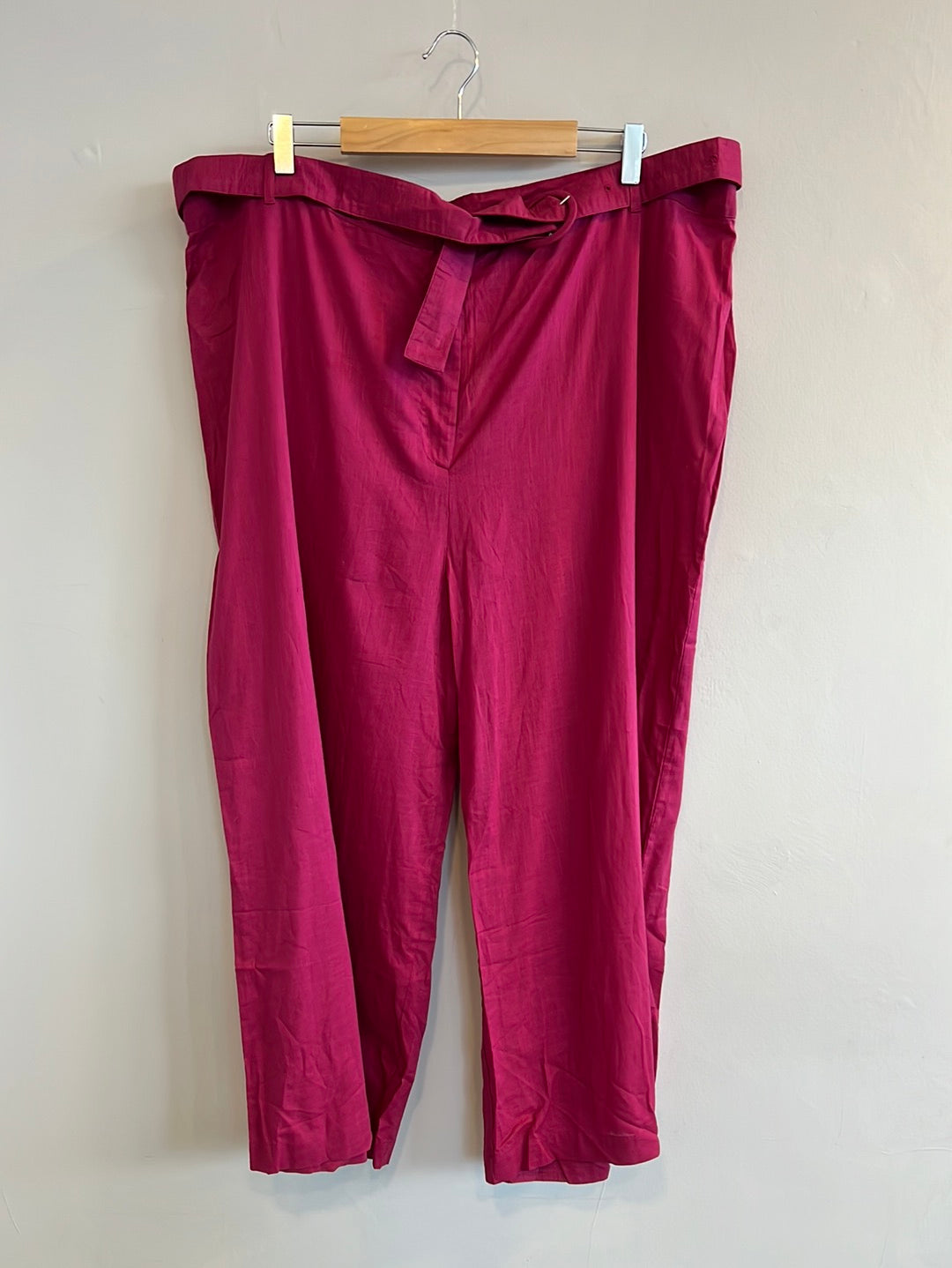 Mango - Wide leg linen trousers