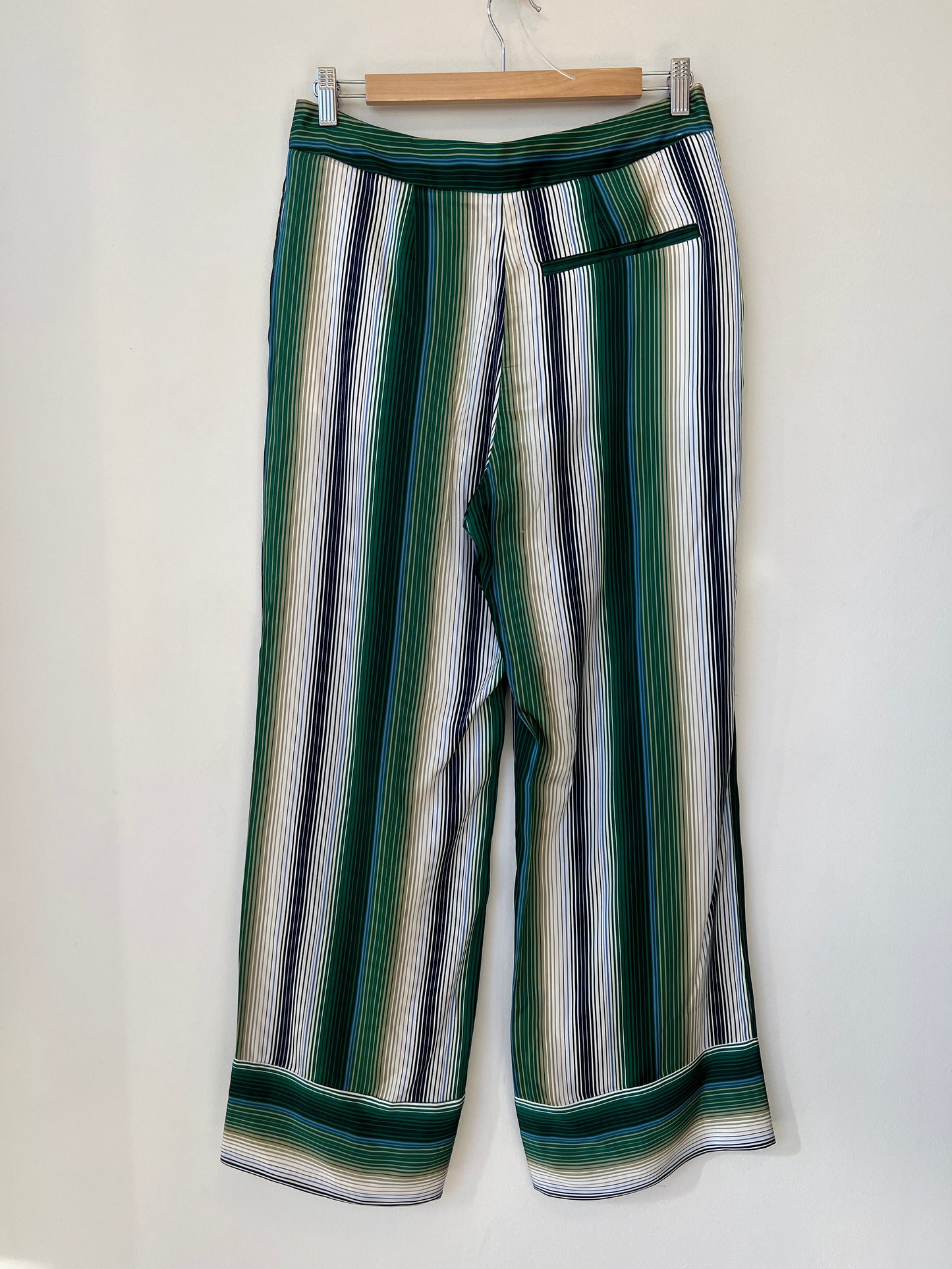 H&M - Silk striped trousers