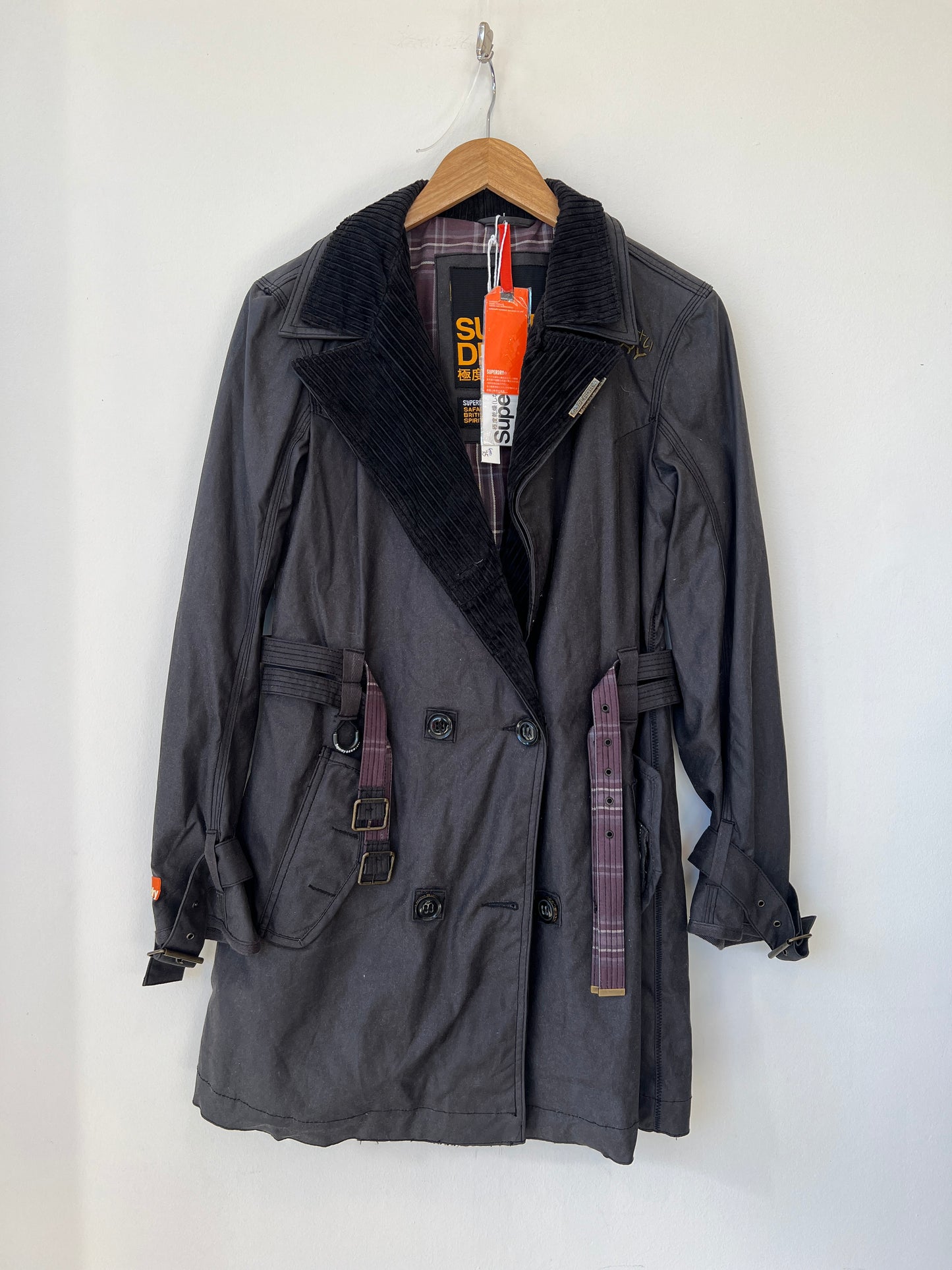 SuperDry - Waxed belted jacket