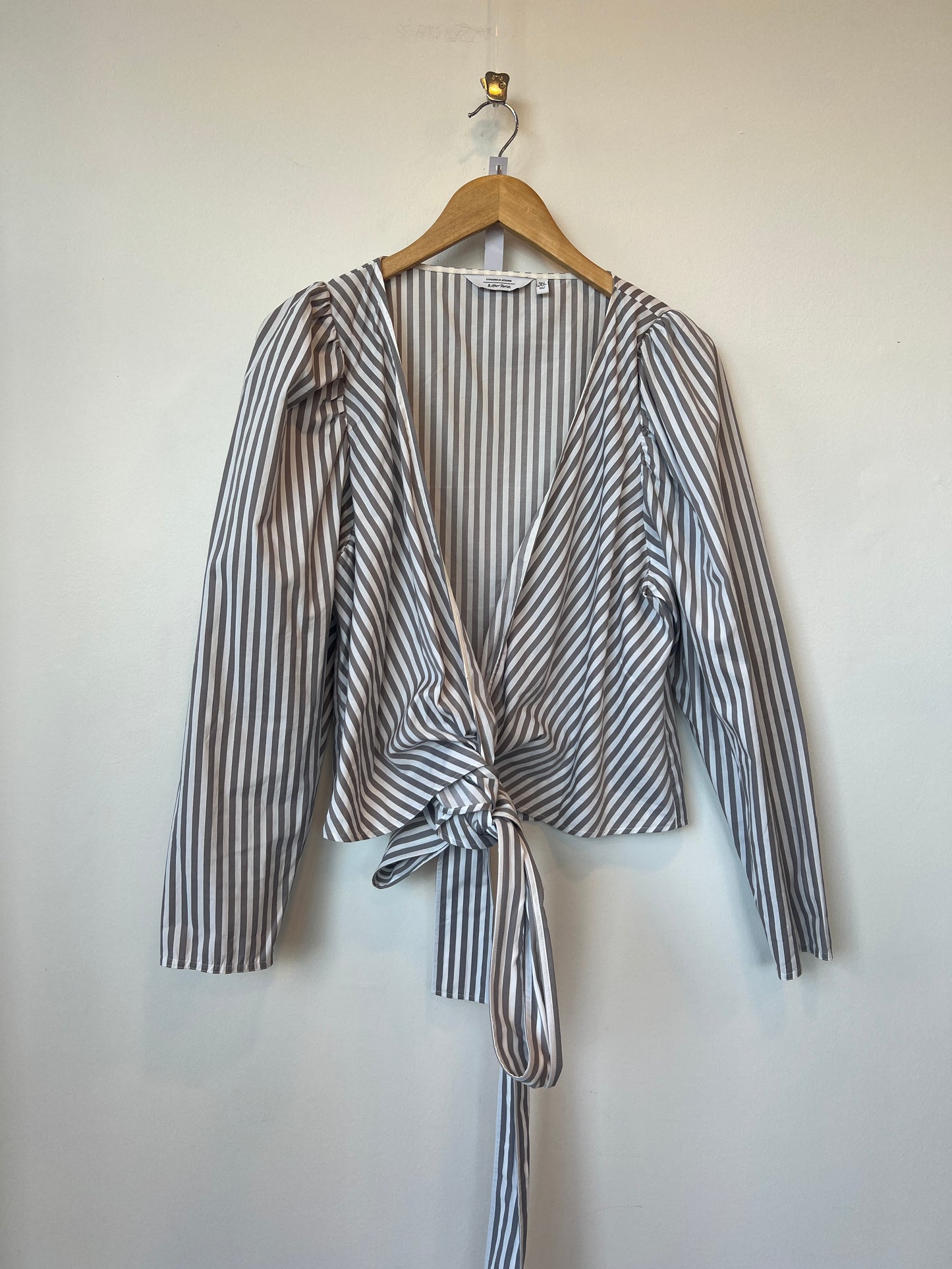 & Other Stories - Striped wrap top