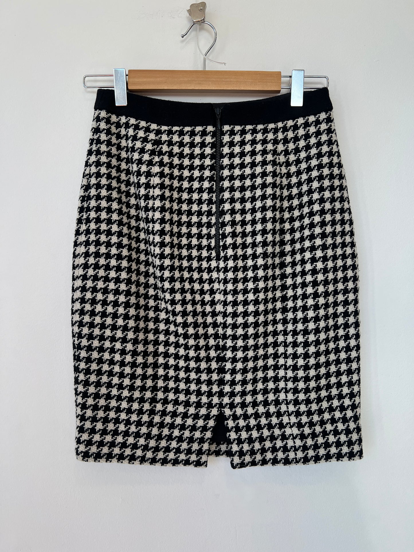 Hobbs - Houndstooth wool skirt