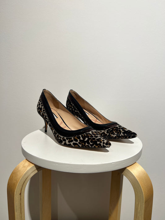 Lucy Choi - Leopard print court shoes