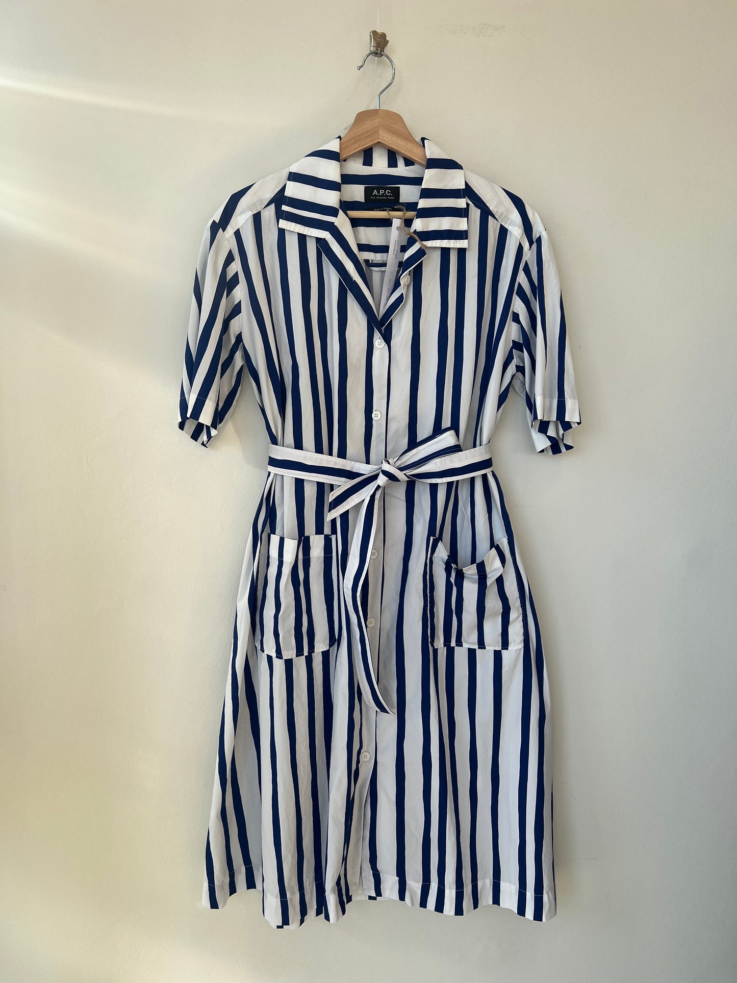 A.P.C. - Striped cotton dress