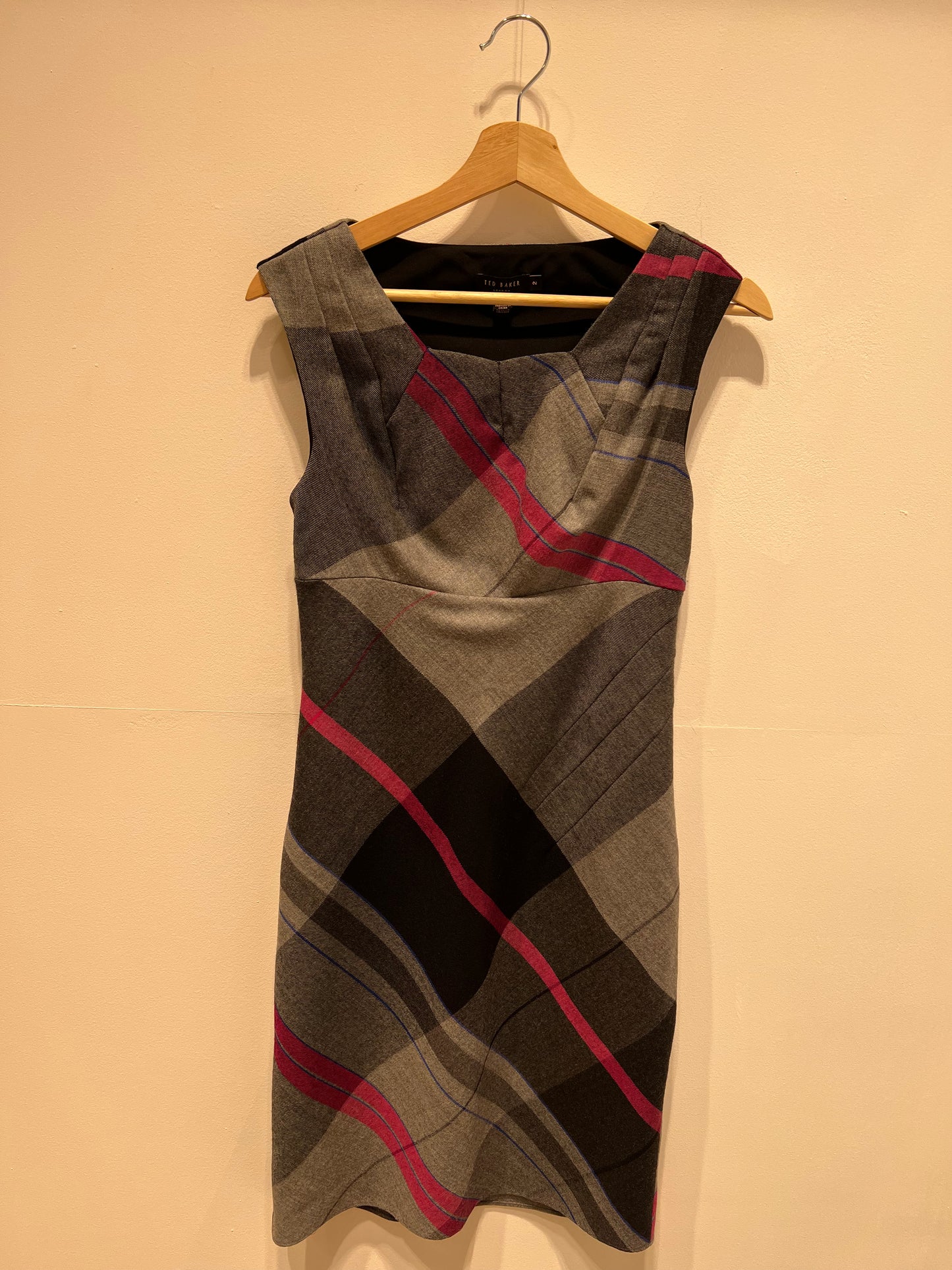 Ted Baker - Checked wool dress